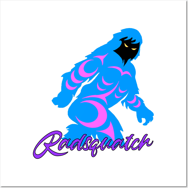 1980s Radsquatch Wall Art by PNW Sasquatch